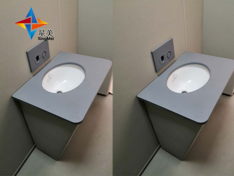紀(jì)委談話室專用防撞硅膠洗手臺，硅膠洗手盆